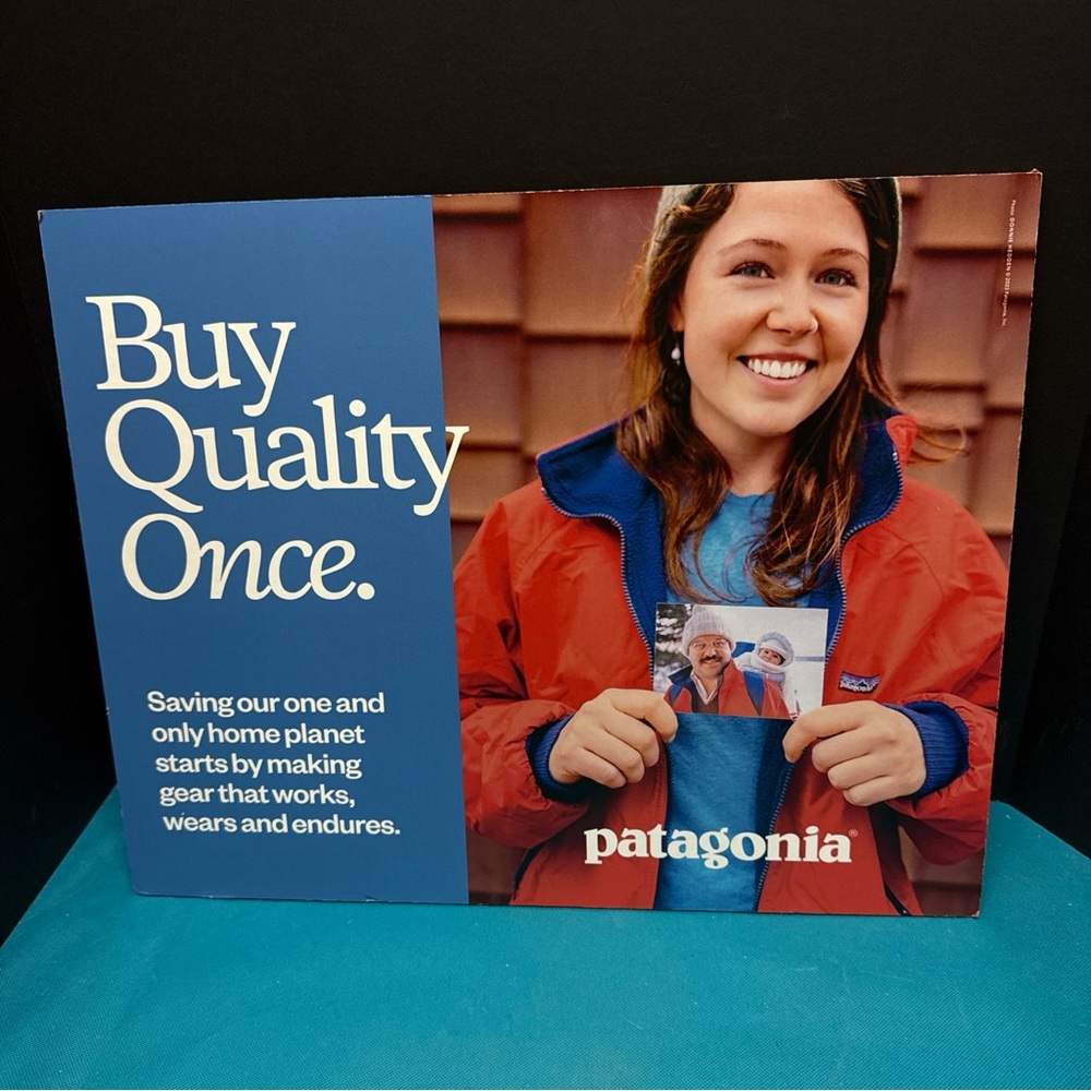 Patagonia 2023 Cardboard Store Display Buy Quality Photo 20" x 16" Print Poster
